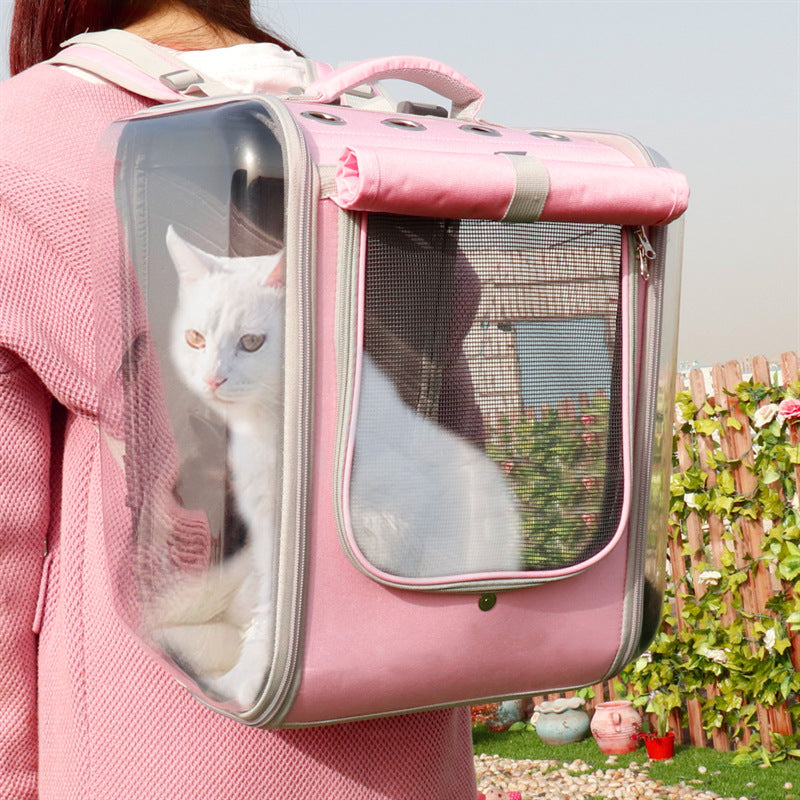 PetHart Space Capsule pet carrier backpack with bubble window for cats and small dogs
