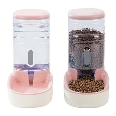 Pet auto feeder and water fountain detail — PetHart